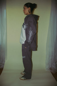 SCRIPT ZIP-UP HOODIE