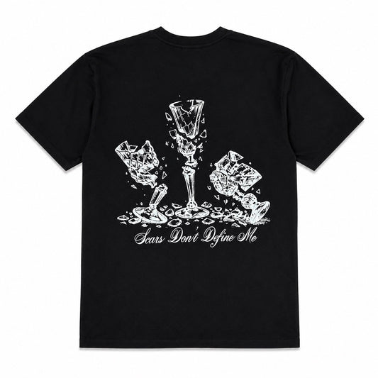 3AM Season Scars Tee oversized heavyweight streetwear t-shirt made from 100% premium cotton with a boxy fit, screen printed graphic front design, modern relaxed silhouette, high quality everyday fashion tee